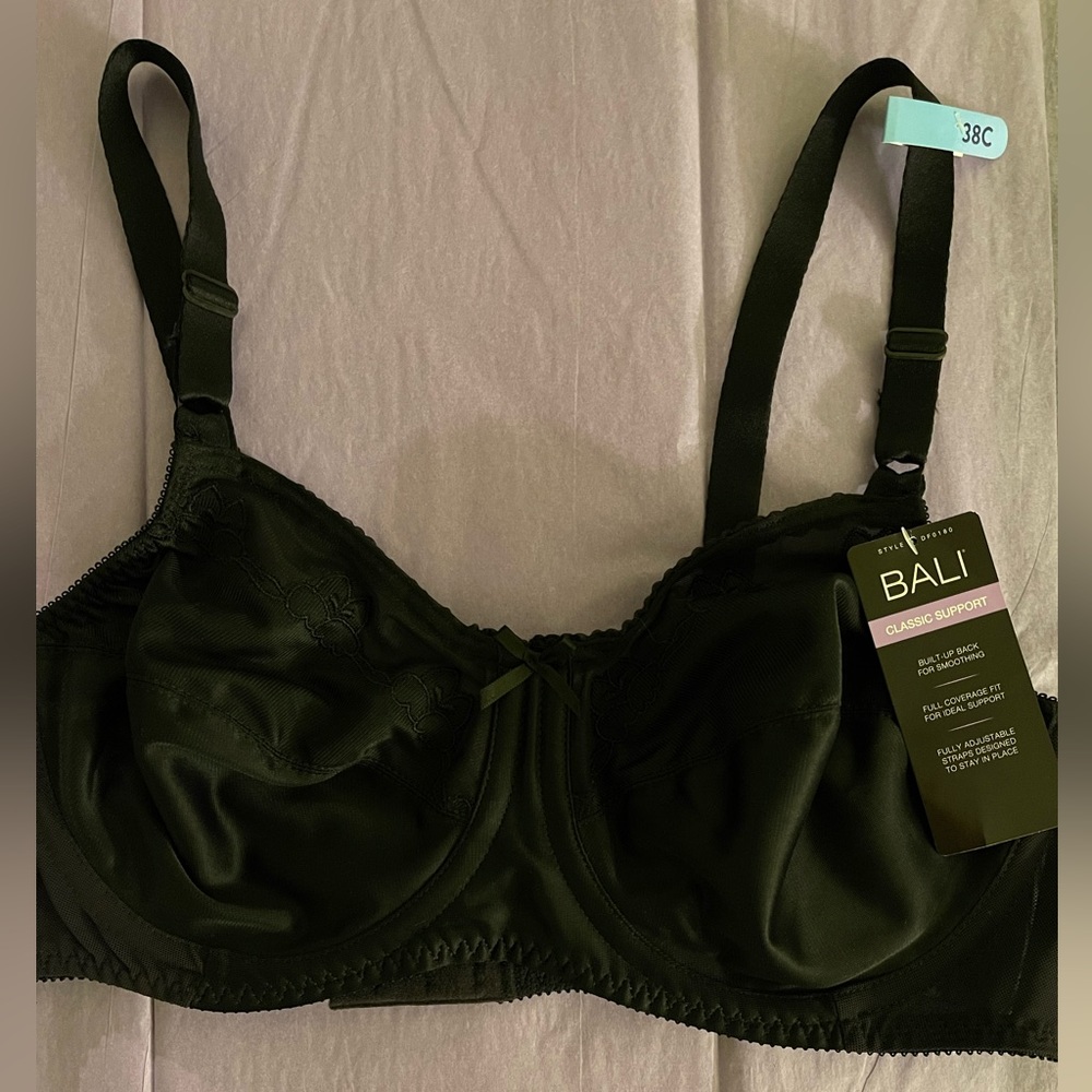 New Women’s Black BALI Bra Size 38C